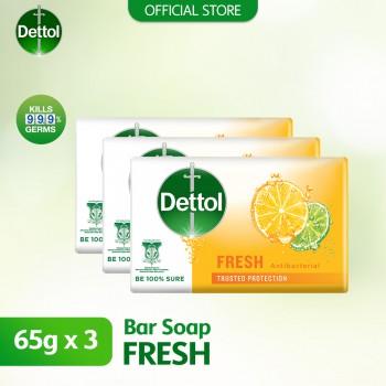 Dettol Body Soap Fresh 65g x 3's
