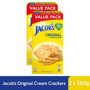 Jacob's Original Cream Crackers Value Pack (360g x 2)