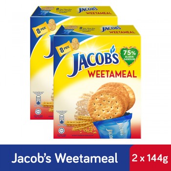 Jacob's Weetameal Cream Crackers Multipack (144g x 2)