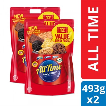 All Time Assorted Multipack Biscuits (493gx2)