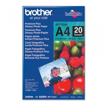 Brother BP71GA4 - A4 Glossy Photo Paper 20 sheets (Item No:GV160826108005) EOL-10/10/2016