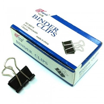 Binder Clips - 19mm, 1 dozen / box