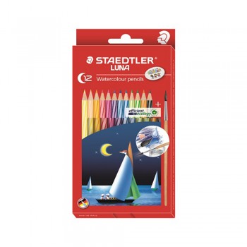 Staedtler Luna Watercolour Pencil-12 Colours - Full Length