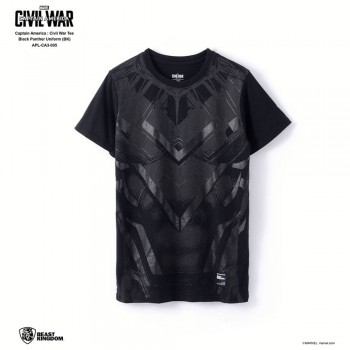 Marvel Captain America: Civil War Tee Black Panther Uniform - Black, Size XXL (APL-CA3-005)