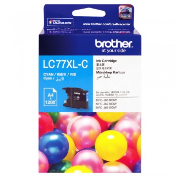Brother LC-77XL Cyan Ink Cartridge 